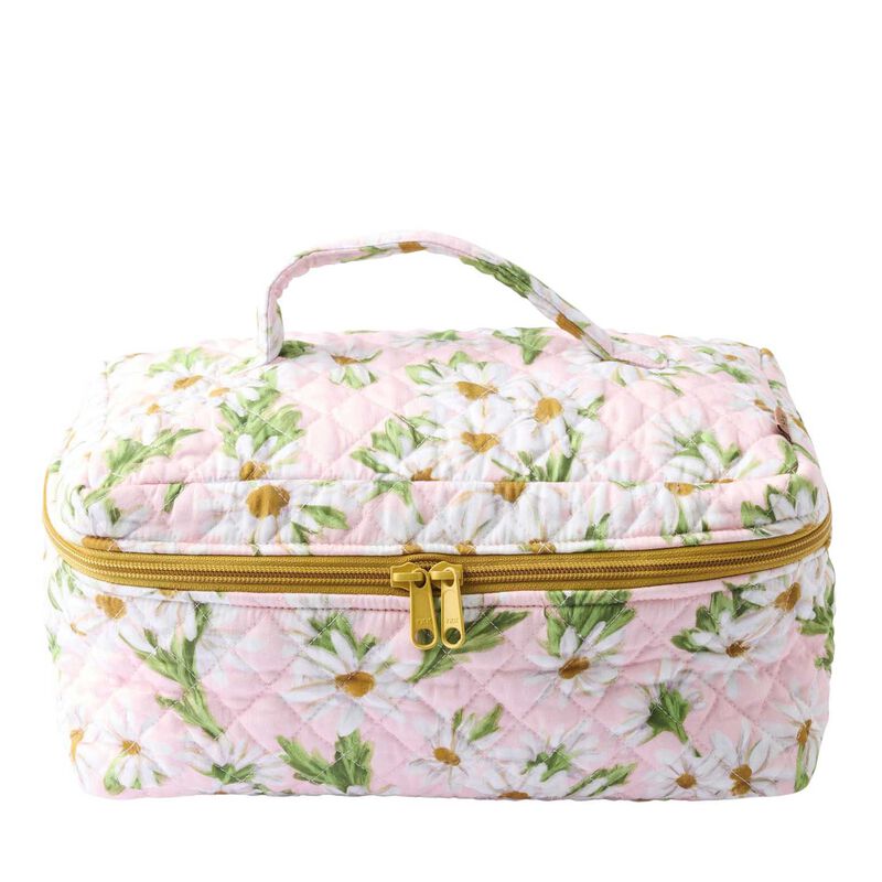 Kip&Co Sweet Daisy Quilted Cotton Toiletry Case image number 0